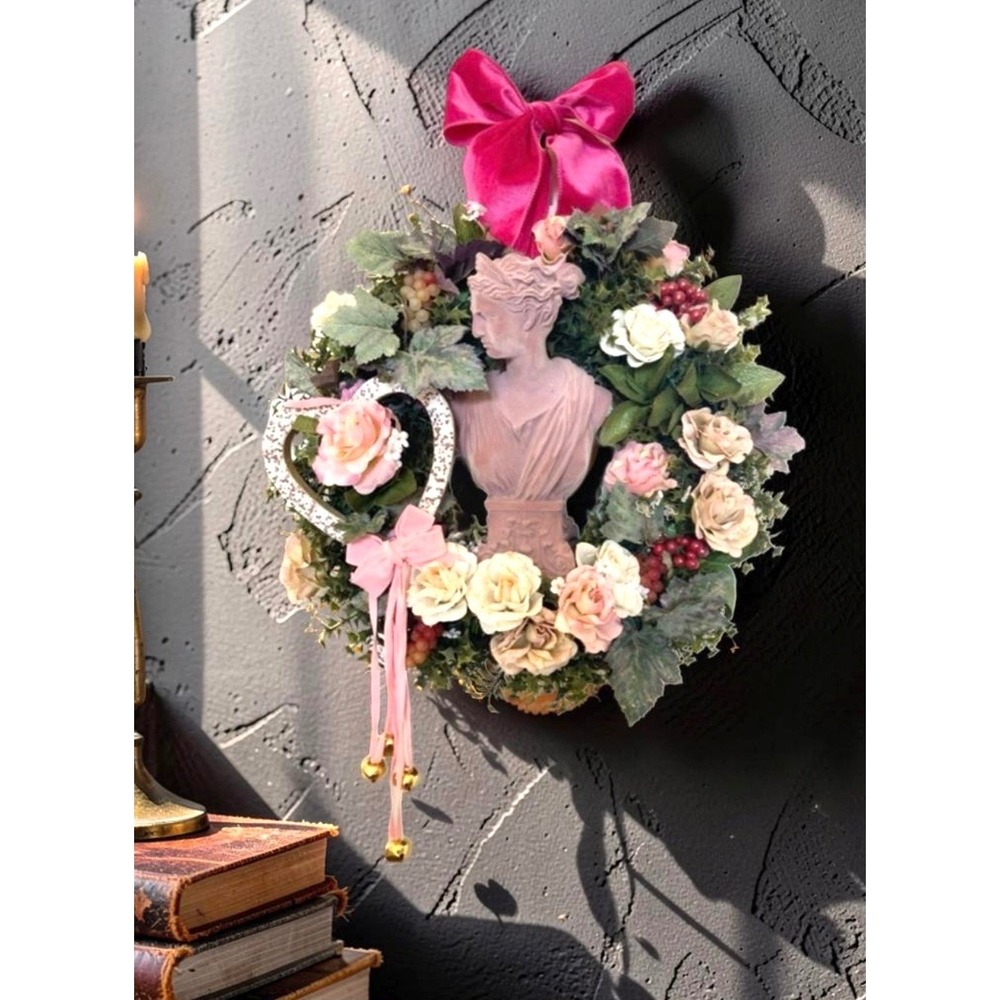 Victorian‎ Wreath for Front Door - Romantic Coquette Decor - Shabby Chic